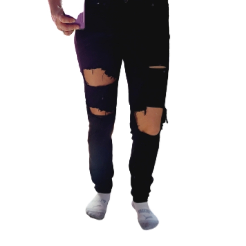 PAIGE verdugo ultra  skinny black jeans